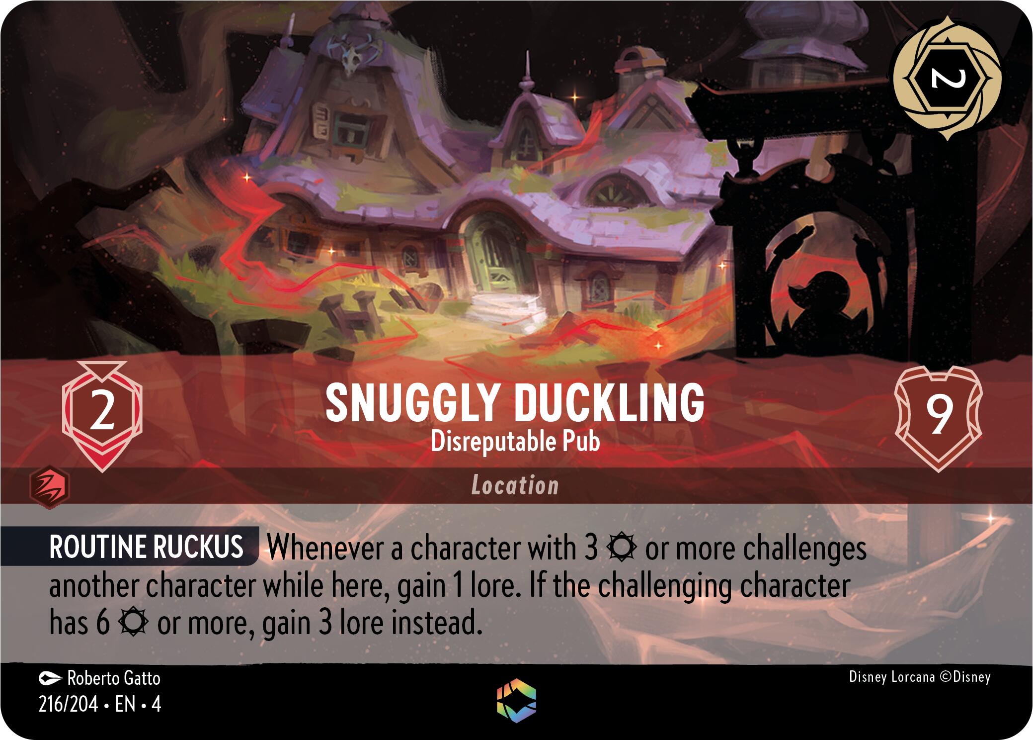 Snuggly Duckling - Disreputable Pub (Enchanted) (216/204) [Ursula's Return]