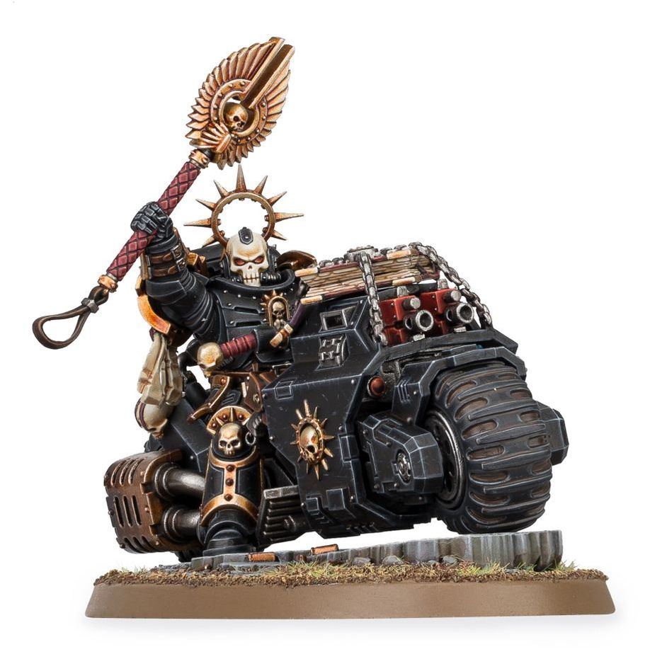 Warhammer 40k Space Marines Primaris Chaplain on Bike