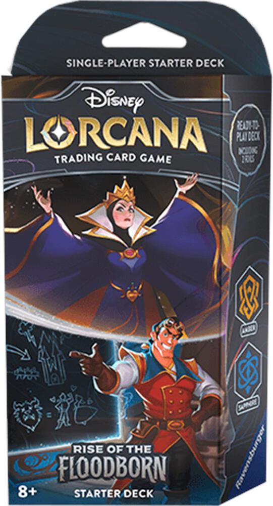 Disney Lorcana Rise of the Floodborn Starter Deck Amber & Sapphire