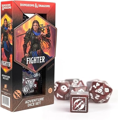 D&D Adventure Dice Fighter Red