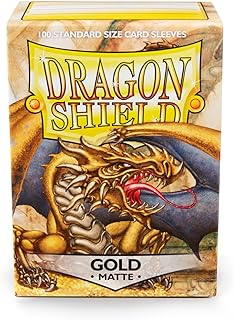 Dragon Shield Matte 100 Standard Sleeves Gold