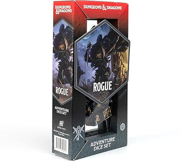 D&D Adventure Dice Rogue Black