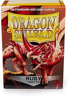 Dragon Shield Matte 100 Standard Sleeves Ruby