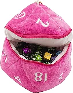 Ultra Pro Dice Bag Plush D20 Hot Pink