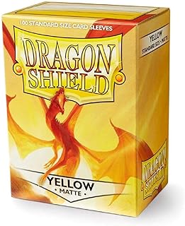 Dragon Shield Matte 100 Standard Sleeves Yellow