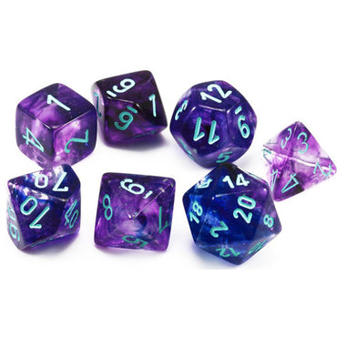 Chessex Nebula Nocturnal/blue 7-Die Set