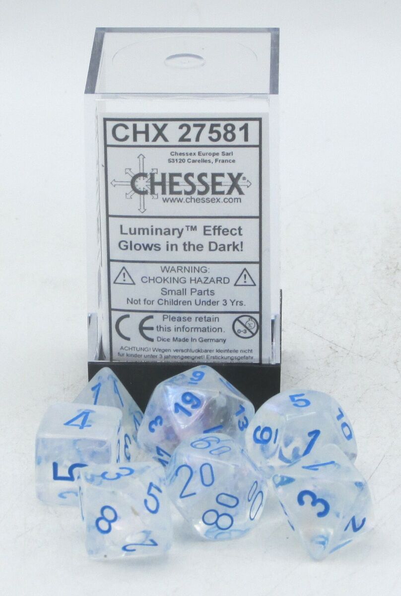 Chessex Borealis Icicle/Light blue 7-Die Set